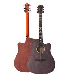 41 Inch Acoustic Guitar – Solid Spruce Top, Sapele Laminate, Mahogany Neck