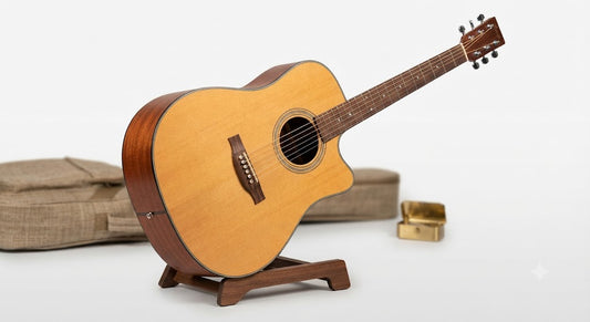 41 Inch Cutaway Acoustic Guitar – Solid Spruce Top, Sapele Laminate, Mahogany Neck