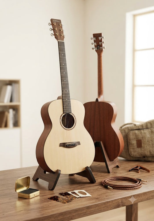 36 Inch Acoustic Guitar – Solid Spruce Top, Sapele Laminate, Mahogany Neck